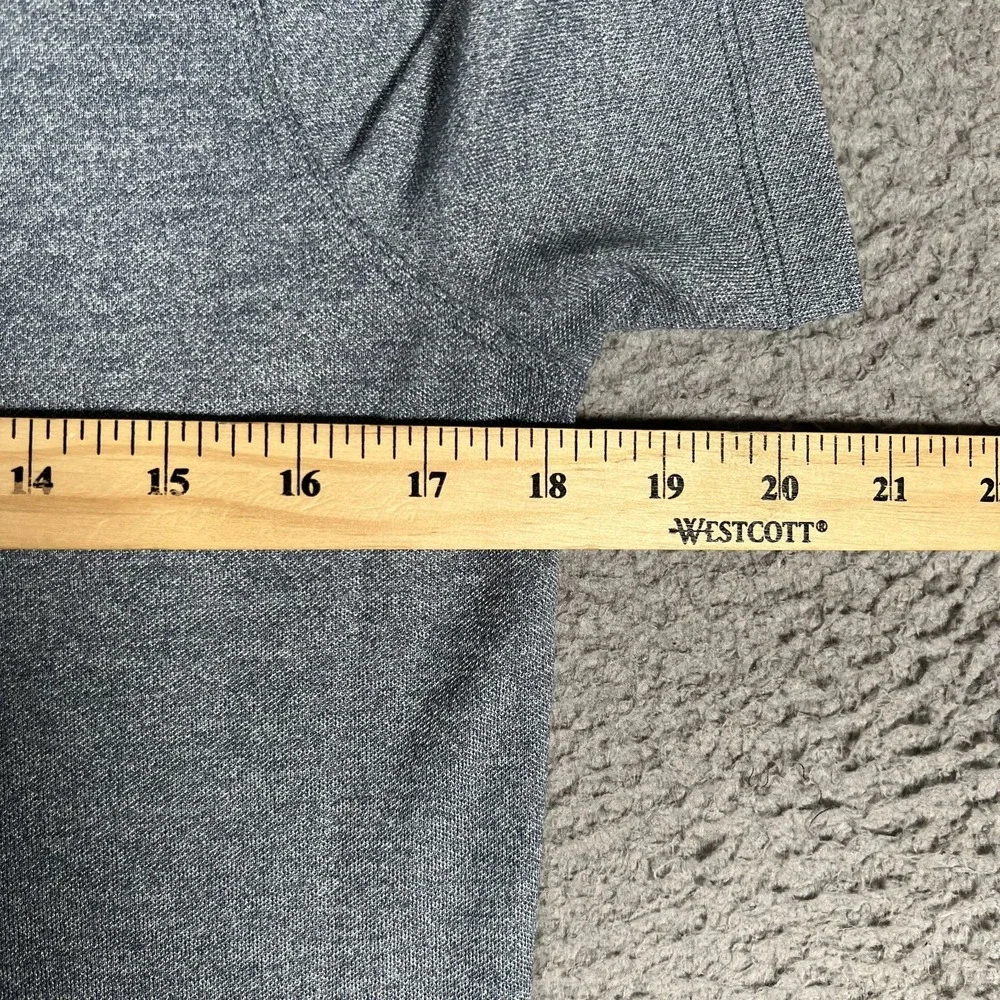 Lululemon Shirt Mens Small Blue Pique‎ Knit Golf Polo Casual Preppy Logo Stretch